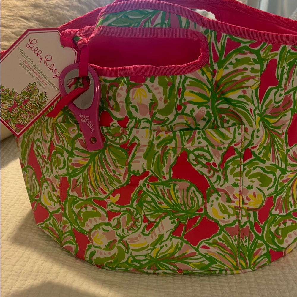 Lilly Pulitzer Pink & Green insulated beverage bucket
Featured in Elephant Ears